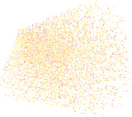 Abstract colored motion, particle or random shape pattern. Decoration, mosaic, surface & effect.