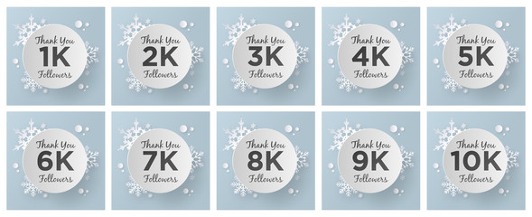 Thank You Followers Set Collection