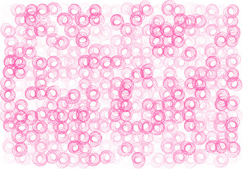 Abstract colored springs shape pattern. Art, ellipses, concept & circles.
