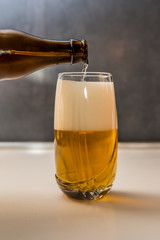 Beer Pour from Bottle to Glass