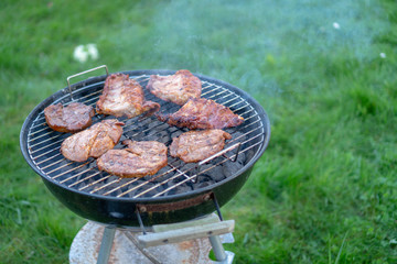 Barbecue Grill - Grilled chicken , Pork, spare ribs, sausage and on the Grill