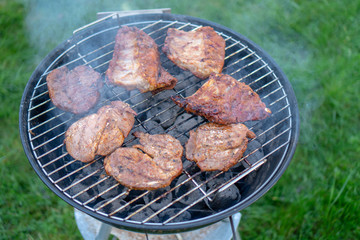 Barbecue Grill - Grilled chicken , Pork, spare ribs, sausage and on the Grill