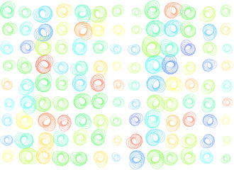Abstract colored springs shape pattern. Details, canvas, style & graphic.