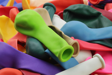 Bunte Luftballons Makro