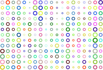Abstract colored circles, bubbles, sphere or ellipses shape pattern. Repeat, tile, digital & web.
