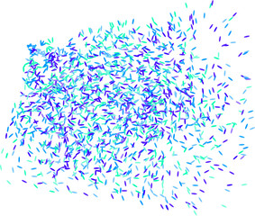 Abstract colored motion, particle or random shape pattern. Texture, canvas, creative & digital.