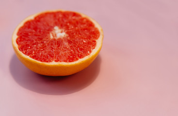 top view of beautiful fresh sliced citrus as background, concept of healthy eating, dieting