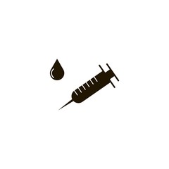 Syringe Icon. flat design