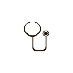 Stethoscope Icon. flat design