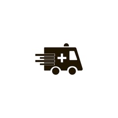 ambulance icon. flat design