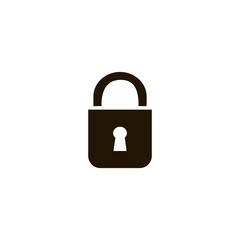 Lock icon. flat design