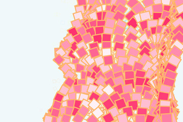 Obraz premium Color abstract square, rectangle pattern generative art background. Texture, backdrop, surface & wallpaper.