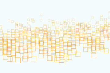 Color abstract square, rectangle pattern generative art background. Geometric, white, wallpaper & web.