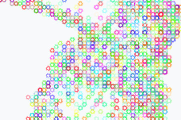 Shape of star, abstract background pattern. Concept, messy, creative & geometric.