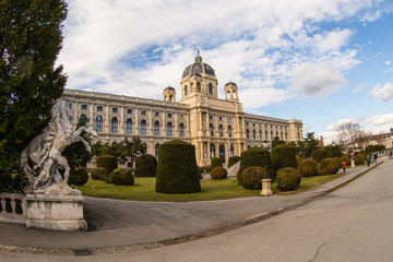 Naklejka premium Naturhistorisches und Kunsthistorisches Museum Wien