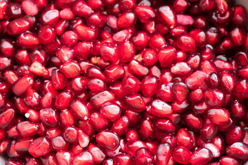 Pomegranate red grains