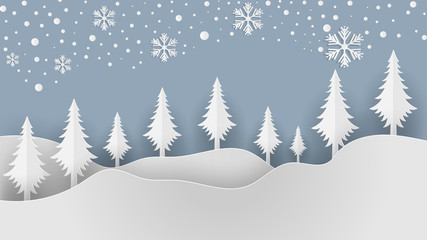 Fototapeta premium Winter Forest Landscape