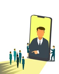 Job interview icon design