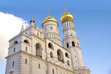 Fototapeta na wymiar Ivan Great Bell tower. Architecture of Moscow Kremlin. Popular landmark. Color photo.