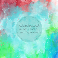 Abstract Colorful Watercolor