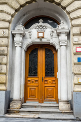 Doors in the old architecture, exit or entrance