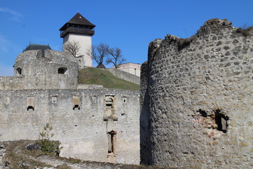 Main tower of Trečín castle, Slovakia