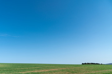 Felder in der Intensivlandwirtschaft
