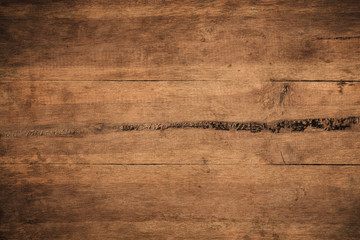Old grunge dark textured wooden background,The surface of the old brown wood texture,top view brown...
