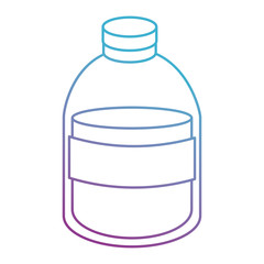 plastic bottle with liquid product vector illustration design