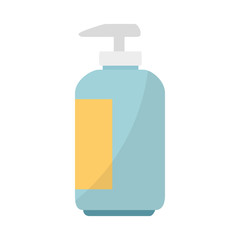 shampoo for mascots in plastic bottle vector illustration design
