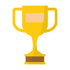 trophy cup award icon vector illustration design
