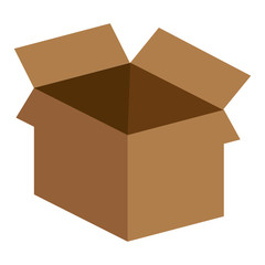 box carton isolated icon vector illustration design