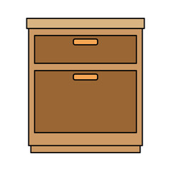 office drawer isolated icon vector illustration design
