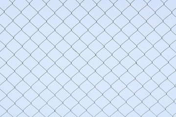 Fototapeta premium Fence from the mesh netting. Background.