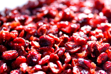 Dried Cranberries in Sunlight (Pile)