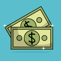 save money bills icons vector illustration design