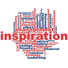 Inspiration word cloud