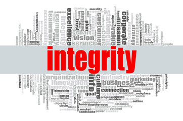 Integrity word cloud