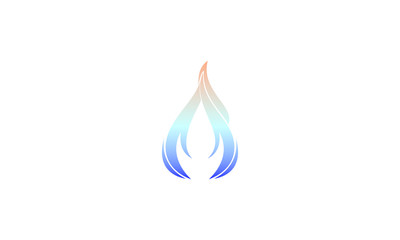 Blue fire logo
