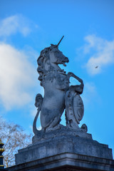 Buckingham Palace Unicorn with birds