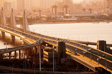 Memphis, Tennessee, USA at Hernando de Soto Bridge.