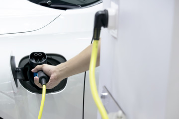 Put into the car, The front is a power supply, Electric car