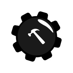 Hammer icon. Vector Illustration