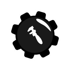 Wrench icon. Illustration