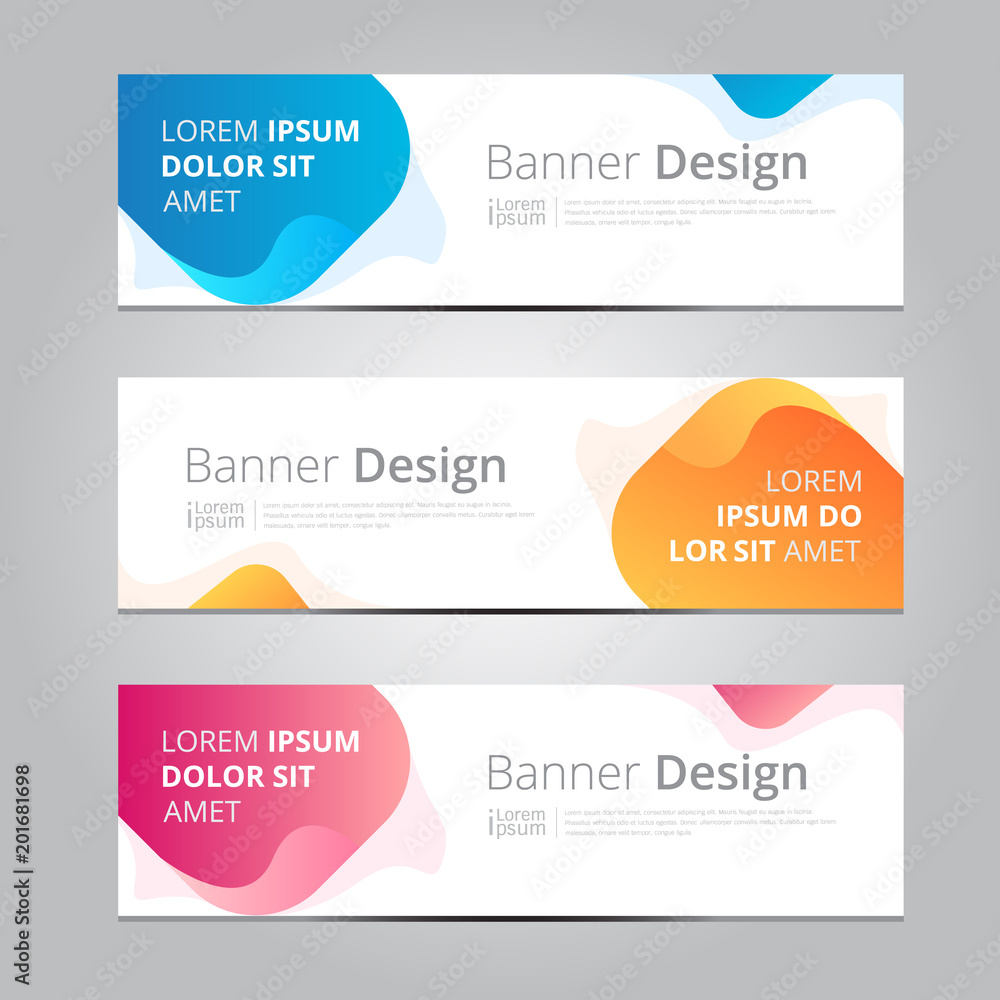 Wall mural vector abstract design banner web template.