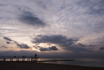 フサキビーチの夕景
