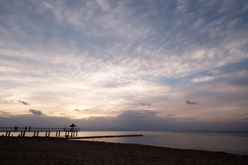 フサキビーチの夕景
