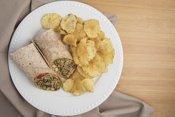 Veggie Wrap with Chips