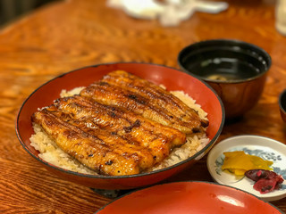 Delicious eel weight, Japan