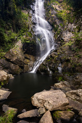 A waterfall in rural Hong Kong